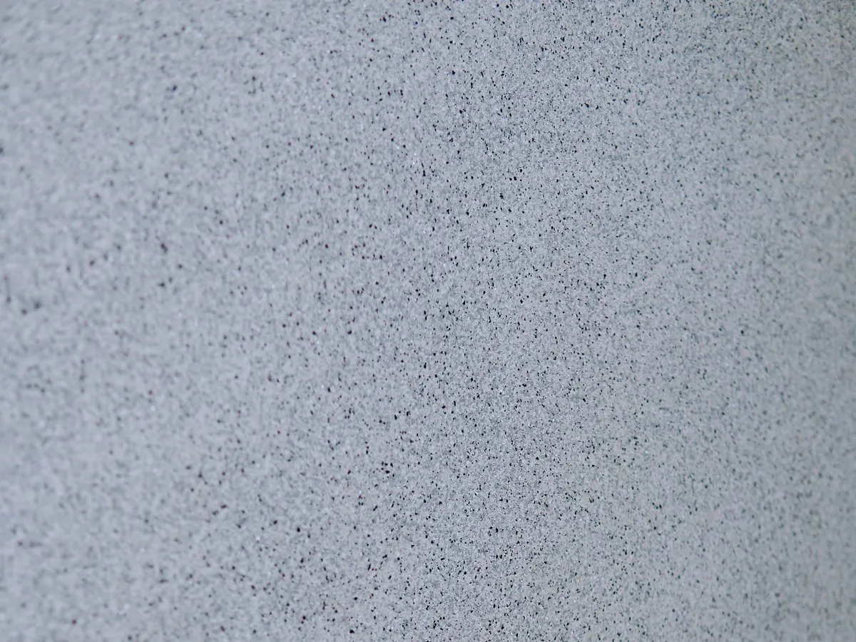 Close-up of grey IFS Epoxy Flake Lining